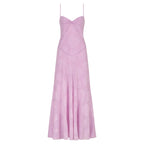 Charlotte | Women’s Floral Maxi Dress | Spaghetti Straps Panel Detail Wedding Guest Dress-Women Dress-Eltrendio