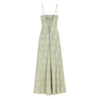 Charlotte | Women’s Floral Maxi Dress | Spaghetti Straps Panel Detail Wedding Guest Dress-Women Dress-Eltrendio