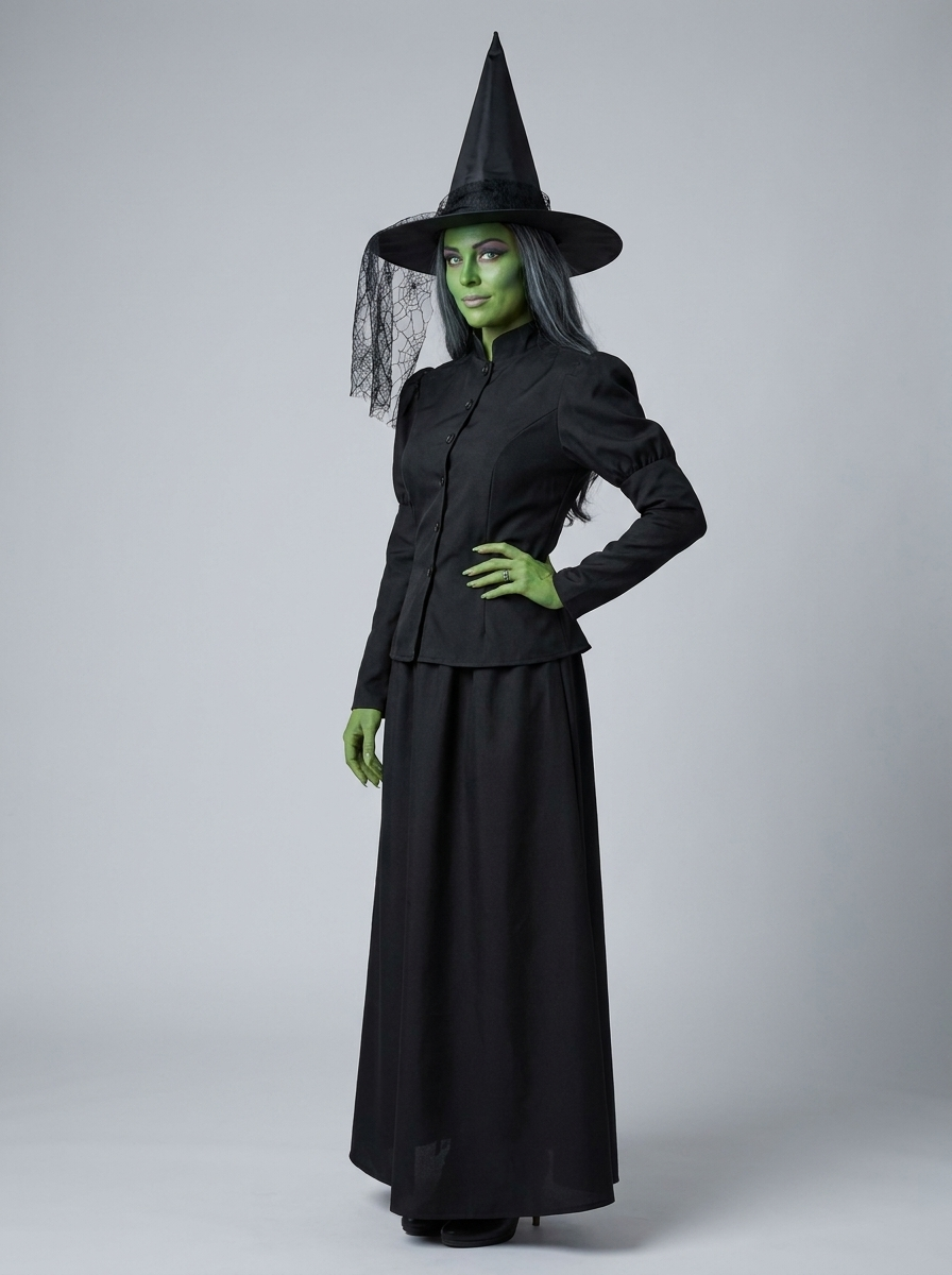 Agnes | Women's Witch Costume | With Hat-Eltrendio