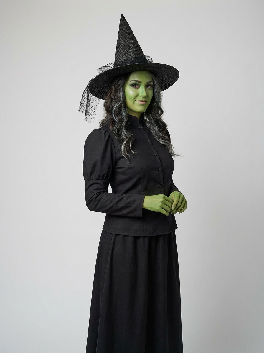 Agnes | Women's Witch Costume | With Hat-Eltrendio