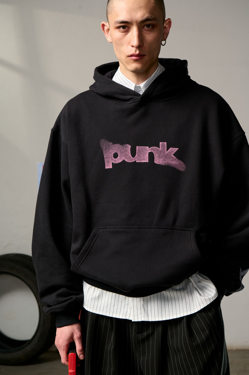 Aiden | Unisex Printed Cropped Hoodie | Oversized Fleece Lined-Eltrendio