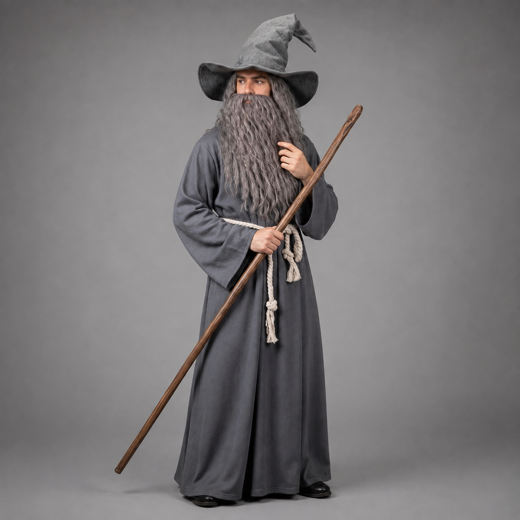 Albus | Men's Wizard Robe Costume | With Hat-Eltrendio