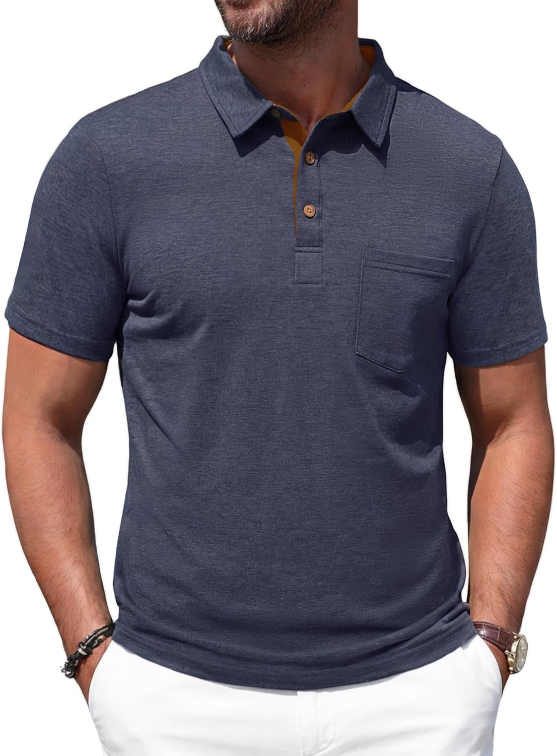 Alfie | Men's Polo Shirt | Chest Pocket · Eltrendio
