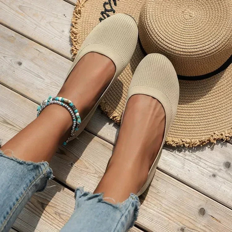 Alina | Damen Frühlings Alltags-Ballerinas · Eltrendio