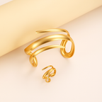 Amara | Women's Wrap Bangle | Open Cuff · Eltrendio
