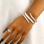 Amara | Women's Wrap Bangle | Open Cuff · Eltrendio