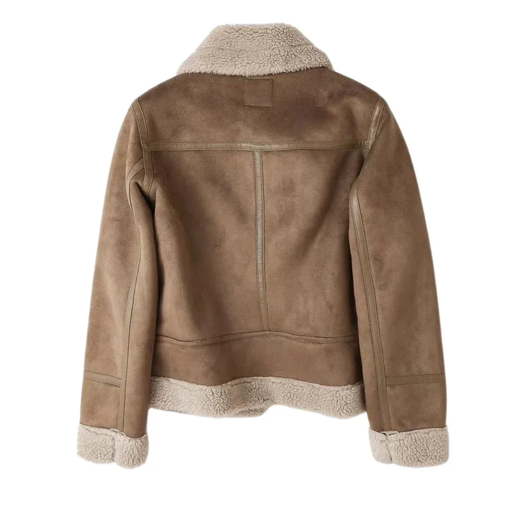Amelia | Women's Biker Jacket | Shearling-Lined · Eltrendio