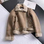 Amelia | Women's Biker Jacket | Shearling-Lined · Eltrendio