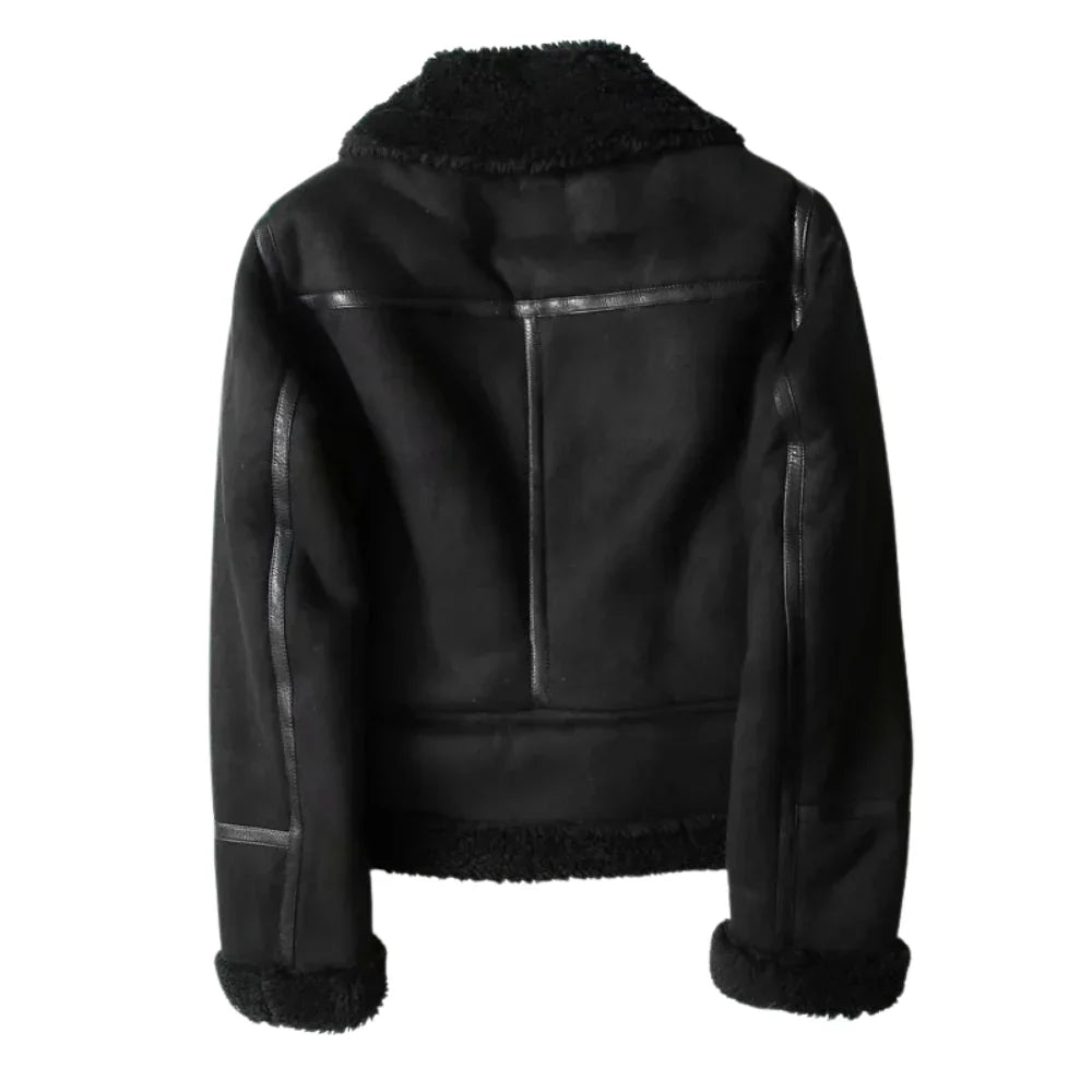 Amelia | Women's Biker Jacket | Shearling-Lined · Eltrendio