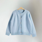 Amelia | Women's Crewneck Cardigan | Button-Front · Eltrendio