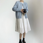 Amelia | Women's Crewneck Cardigan | Button-Front · Eltrendio