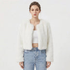 Amelia | Women's Cropped Jacket | Open Front · Eltrendio