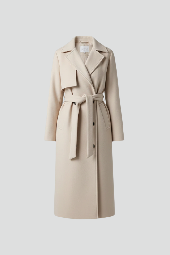 Amelia | Women's Double-Breasted Coat | Belted · Eltrendio