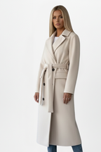 Amelia | Women's Double-Breasted Coat | Belted · Eltrendio