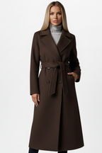Amelia | Women's Double-Breasted Coat | Belted · Eltrendio