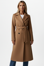 Amelia | Women's Double-Breasted Coat | Belted · Eltrendio