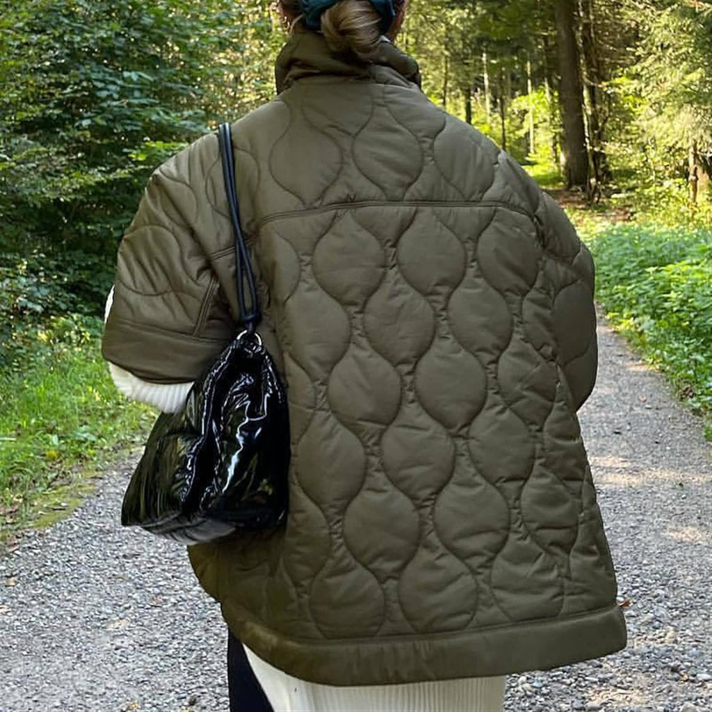 Amelia | Women's Half-Zip Cape | Quilted · Eltrendio