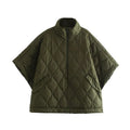 Amelia | Women's Half-Zip Cape | Quilted · Eltrendio