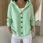Amelia | Women's Hooded Cardigan | Button-Front · Eltrendio