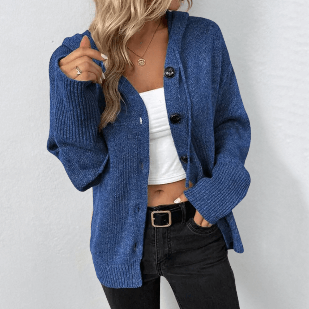 Amelia | Women's Hooded Cardigan | Button-Front · Eltrendio
