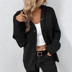 Amelia | Women's Hooded Cardigan | Button-Front · Eltrendio