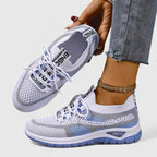 Amelia | Women's Lace-Up Trainers | Mesh Knit · Eltrendio