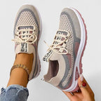Amelia | Women's Lace-Up Trainers | Mesh Knit · Eltrendio