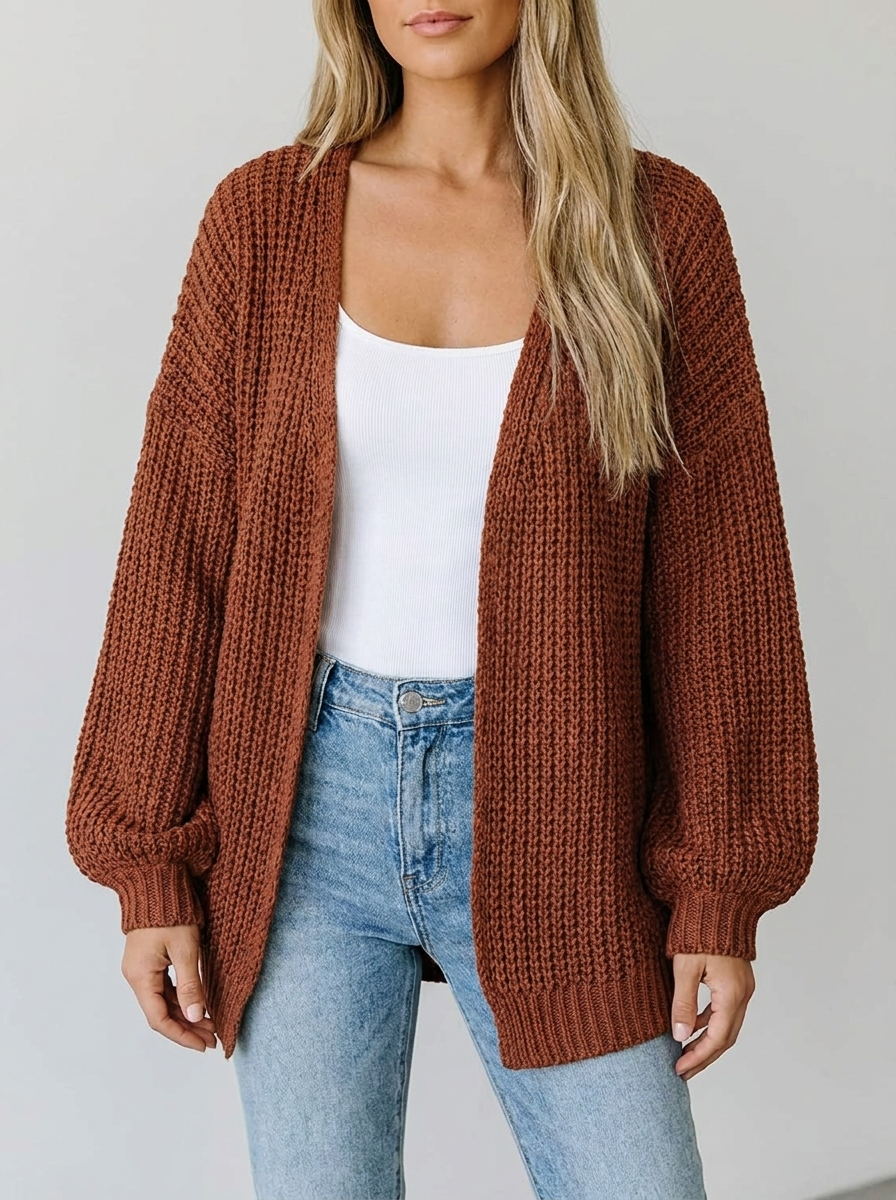 Amelia | Women's Oversized Cardigan | Chunky Knit · Eltrendio