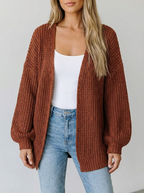 Amelia | Women's Oversized Cardigan | Chunky Knit · Eltrendio