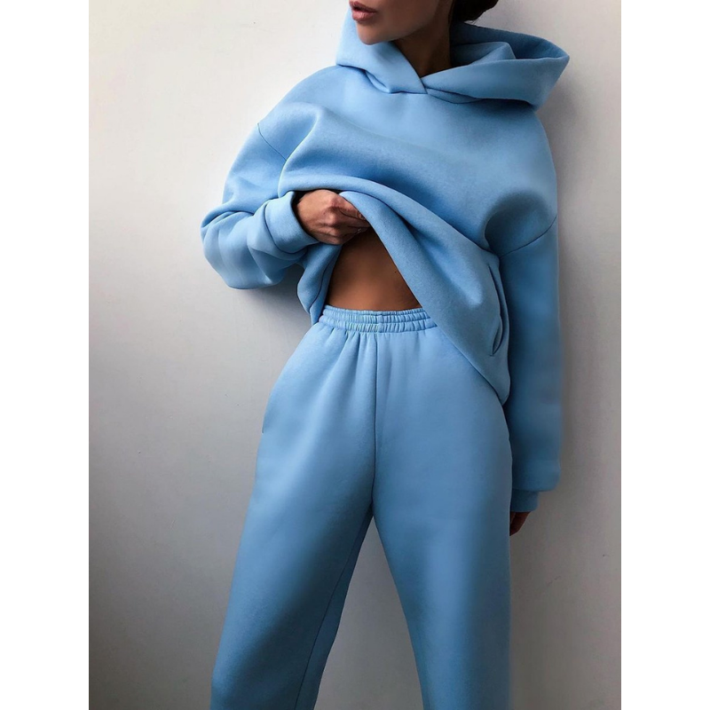 Amelia | Women's Oversized Hoodie Tracksuit | Fleece-Lined · Eltrendio