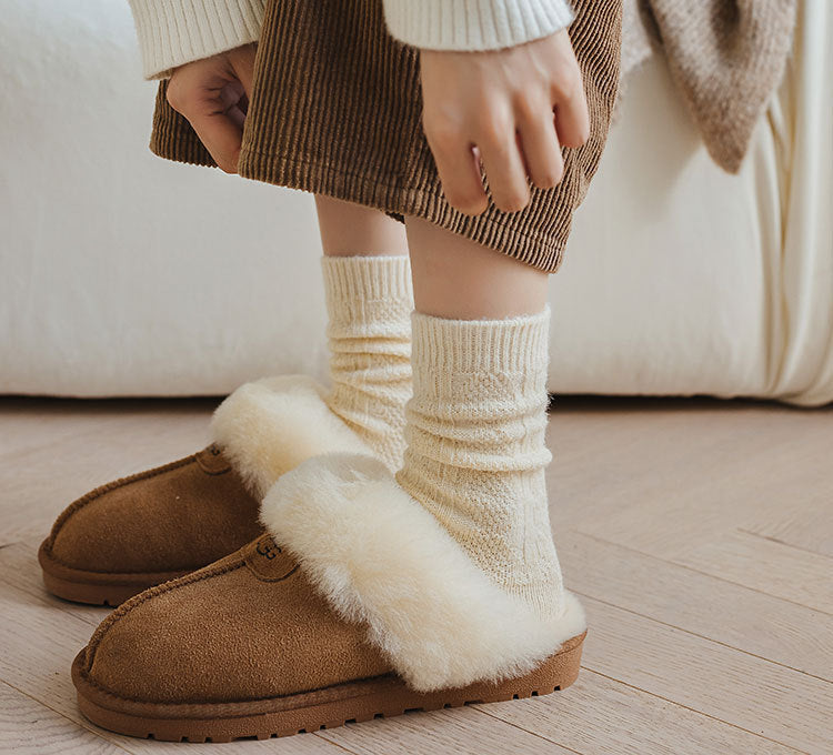 Amelia | Women's Ribbed Socks | Warm Knit · Eltrendio