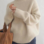 Amelia | Women's Roll-Neck Jumper | Ribbed Cuffs · Eltrendio