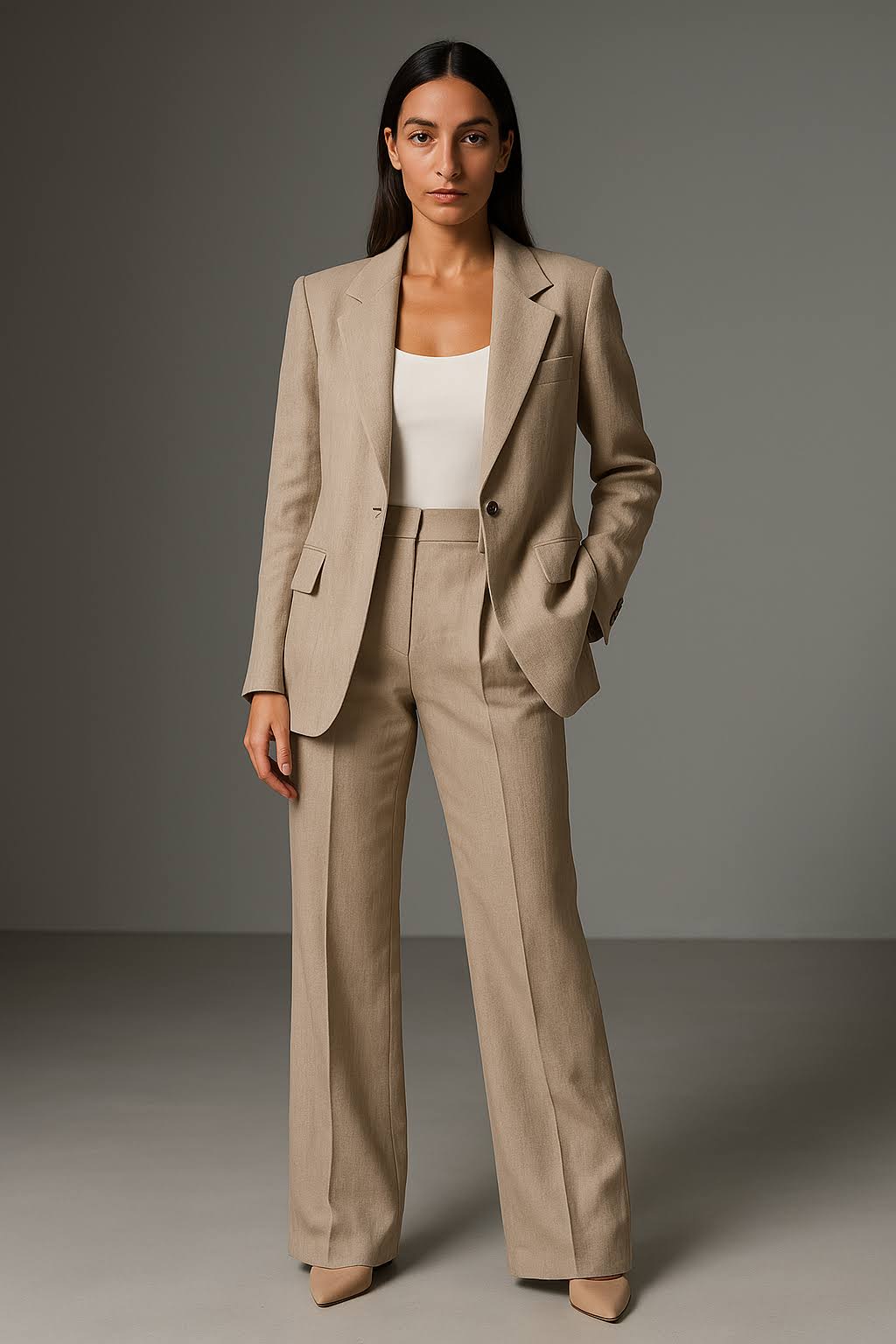 Amelia | Women's Two-Piece Suit Set | Single-Button Blazer · Eltrendio