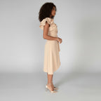 Amelia | Women's V-Neck Wrap Dress | Ruffle Sleeves · Eltrendio