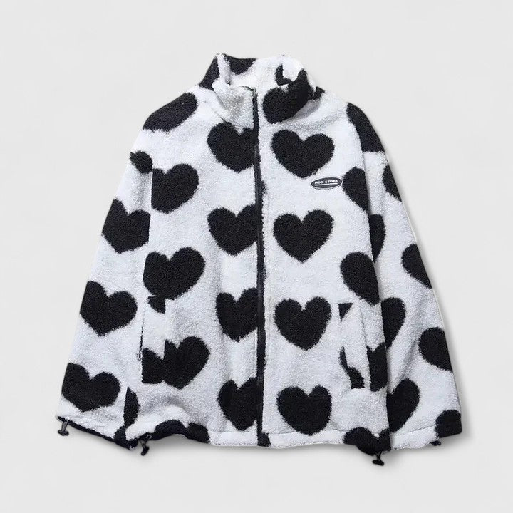 Amelia | Women's Zip-Up Jacket | Heart Fleece · Eltrendio