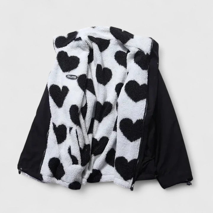 Amelia | Women's Zip-Up Jacket | Heart Fleece · Eltrendio