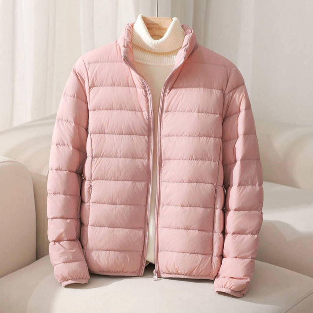 Amelia | Women's Zip-Up Puffer Jacket | Funnel Neck · Eltrendio