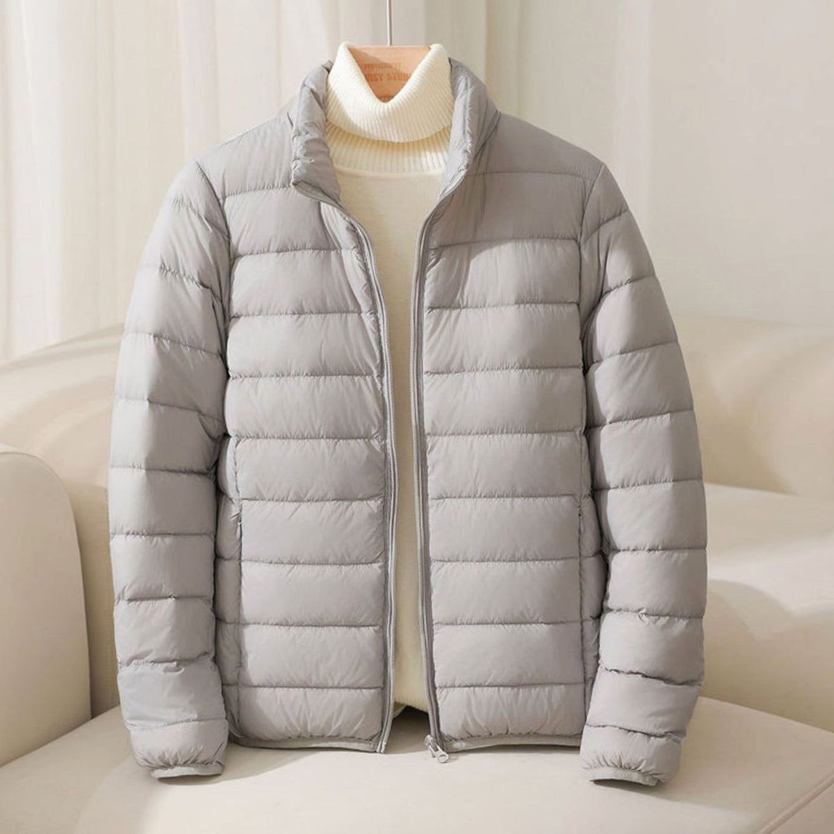 Amelia | Women's Zip-Up Puffer Jacket | Funnel Neck · Eltrendio