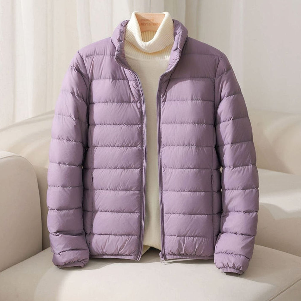 Amelia | Women's Zip-Up Puffer Jacket | Funnel Neck · Eltrendio