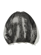 Asher | Unisex Oversized Knit Sweater | Distressed Y2K Tie-Dye Style-Eltrendio