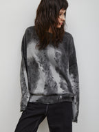 Asher | Unisex Oversized Knit Sweater | Distressed Y2K Tie-Dye Style-Eltrendio
