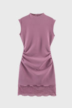 Avery | Women's Sleeveless Party Mini Going Out Dress | Lace Hem · Eltrendio