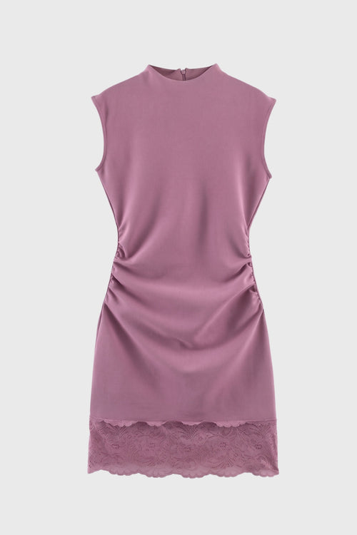Avery | Women's Sleeveless Party Mini Going Out Dress | Lace Hem · Eltrendio