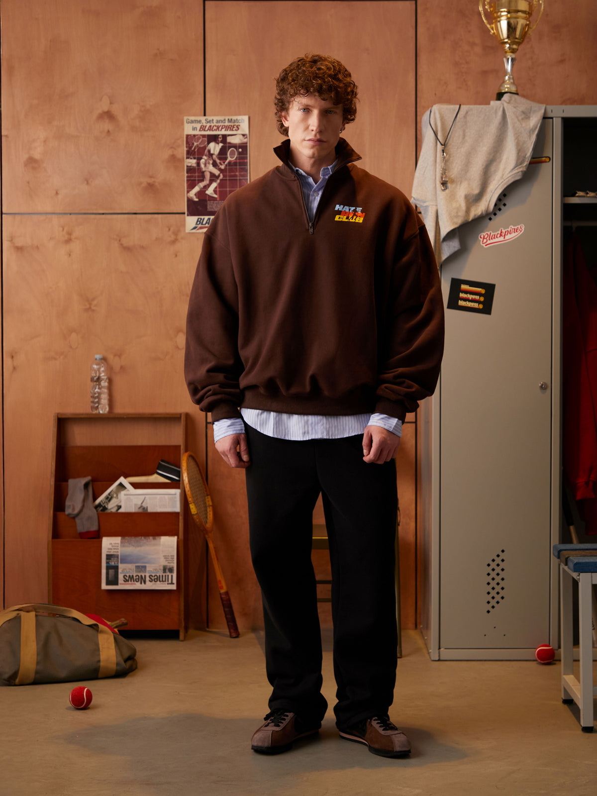 Caleb | Unisex Half-Zip Sweatshirt | Fleece-Lined · Eltrendio