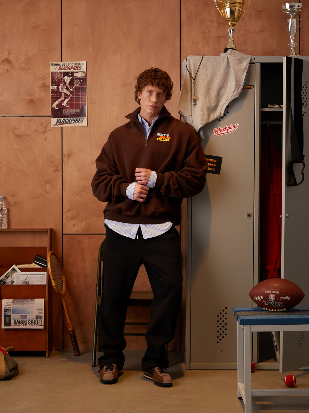 Caleb | Unisex Half-Zip Sweatshirt | Fleece-Lined · Eltrendio