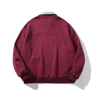 Cameron | Unisex Half Zip Sweatshirt | Oversized Retro Contrast Collar Style-Eltrendio