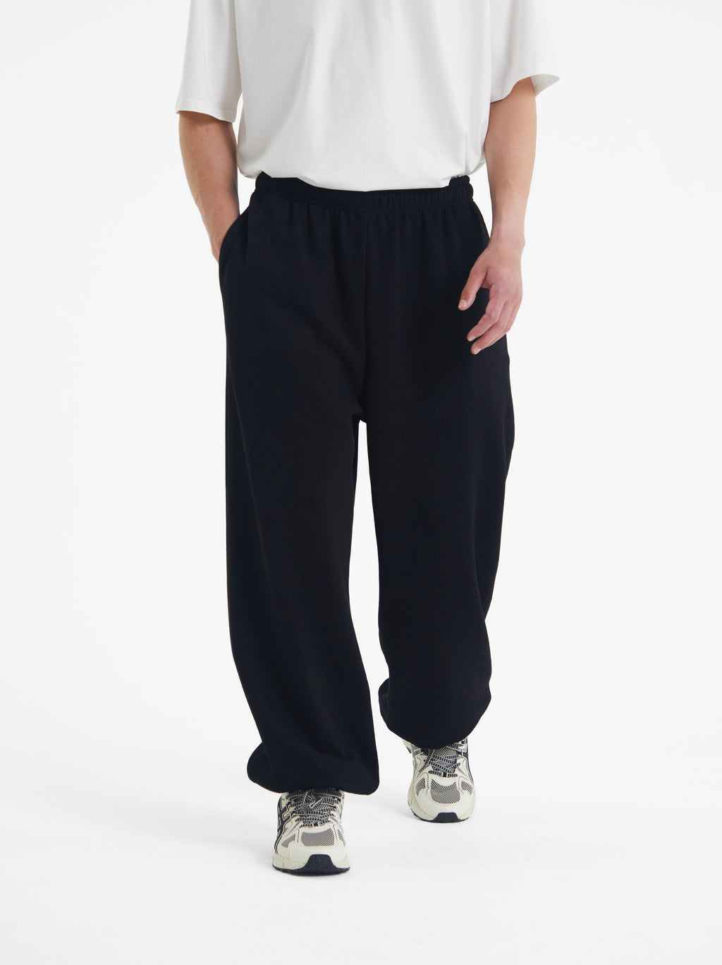 Carter | Men's Wide Leg Sweatpants | Fleece Lined Drawstring Oversized-Eltrendio