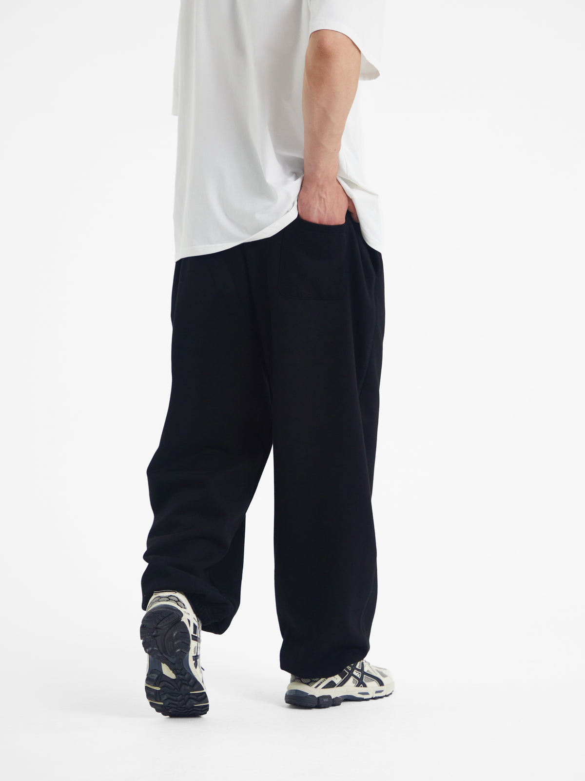 Carter | Men's Wide Leg Sweatpants | Fleece Lined Drawstring Oversized-Eltrendio