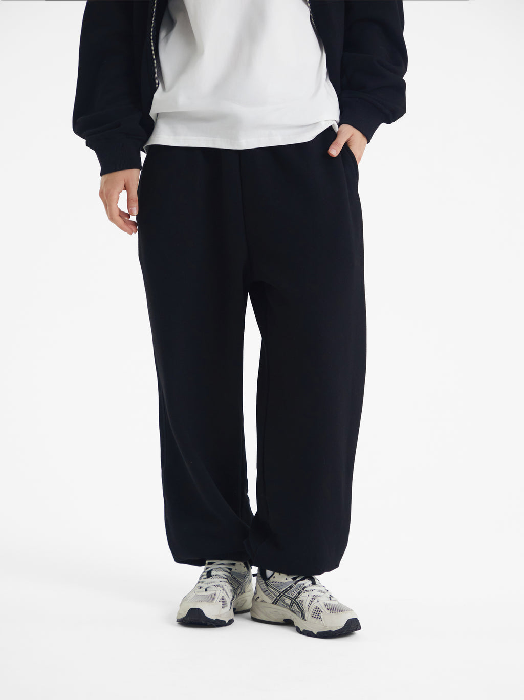 Carter | Men's Wide Leg Sweatpants | Fleece Lined Drawstring Oversized-Eltrendio