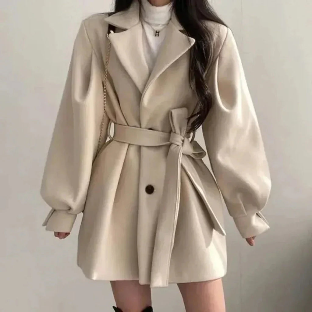 Charlotte | Women's Belted Coat | Tie Waist · Eltrendio
